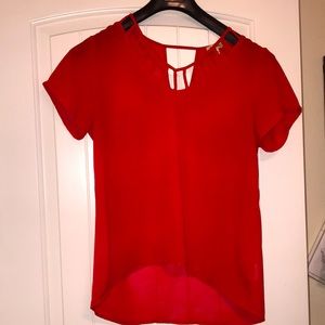 Short sleeve shirt, red medium